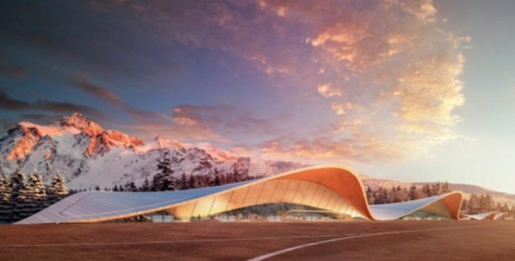 Una imatge de com preveien els estudis que fos l'aeroport a Grau Roig.